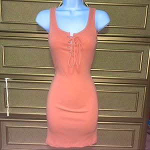 💖Brand New💖 Baby Pink Midi Ambiance Fitted Dress